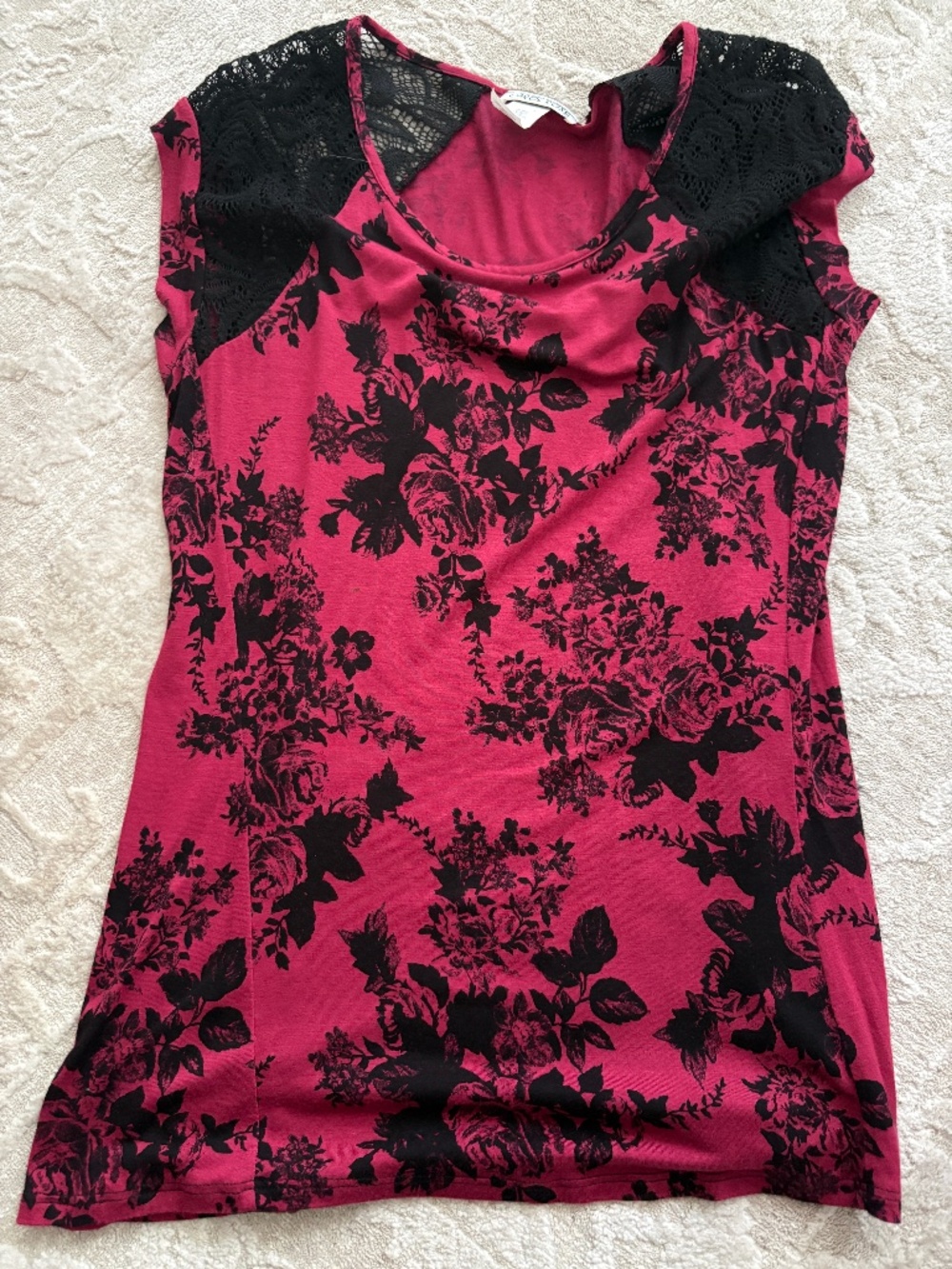 Y2K Carol rose top